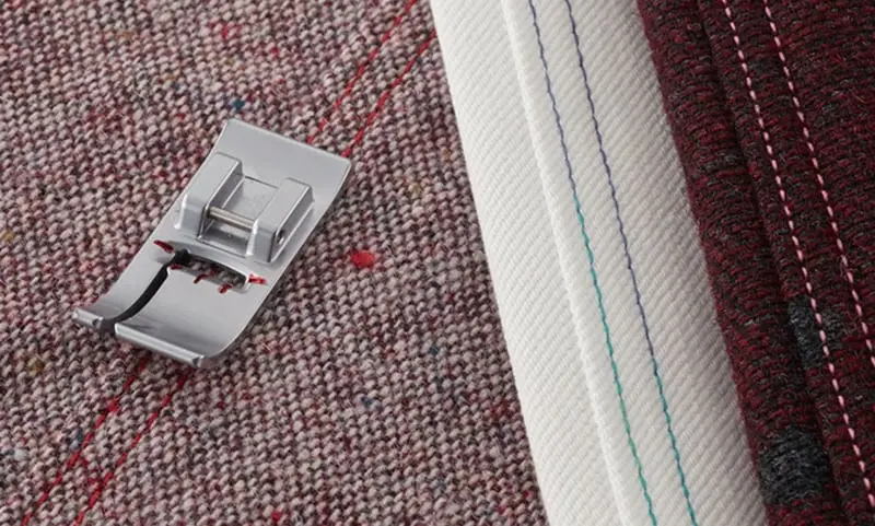 Doorstikvoet links met niveauverschil 