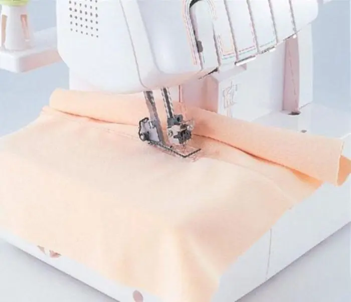 Top stitching voet coverklock 