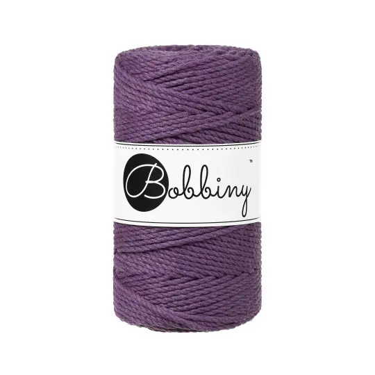 Macrame 3mm - Violet - ropes 3PLY