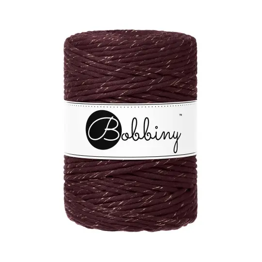[MX-E119] Macrame 5mm - Golden Burgundy LE