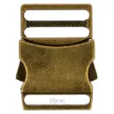 Klikgesp metaal 25mm - messing