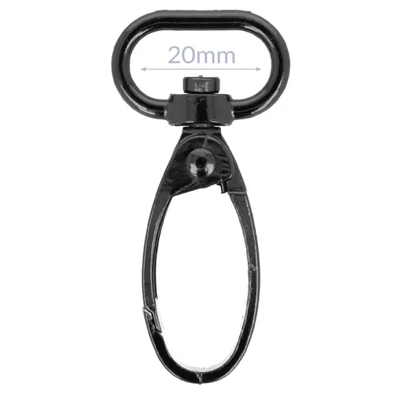 Musketonhaak 20mm - 2 stuks