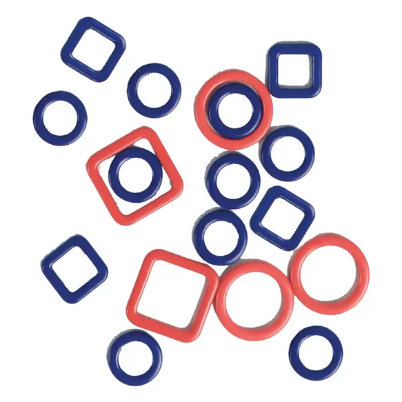 [45514] KnitPro Stekenmarkeerders metaal linea