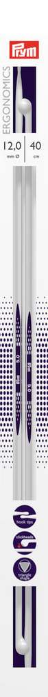 Prym Ergonomics breinaalden met knop 40cm 12.00mm 