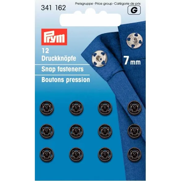 Prym Aannaaidrukknoop messing 7mm