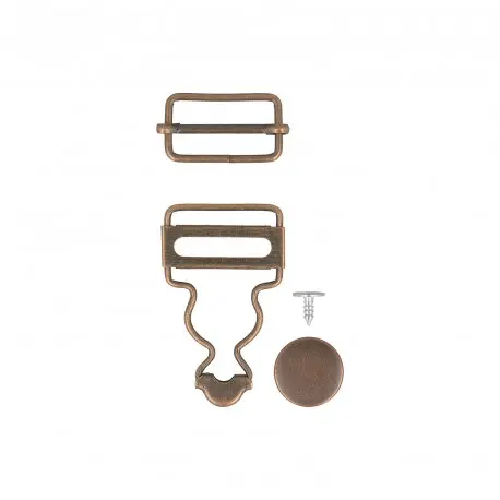 [M290U25C48] salopettesluiting 25mm brons