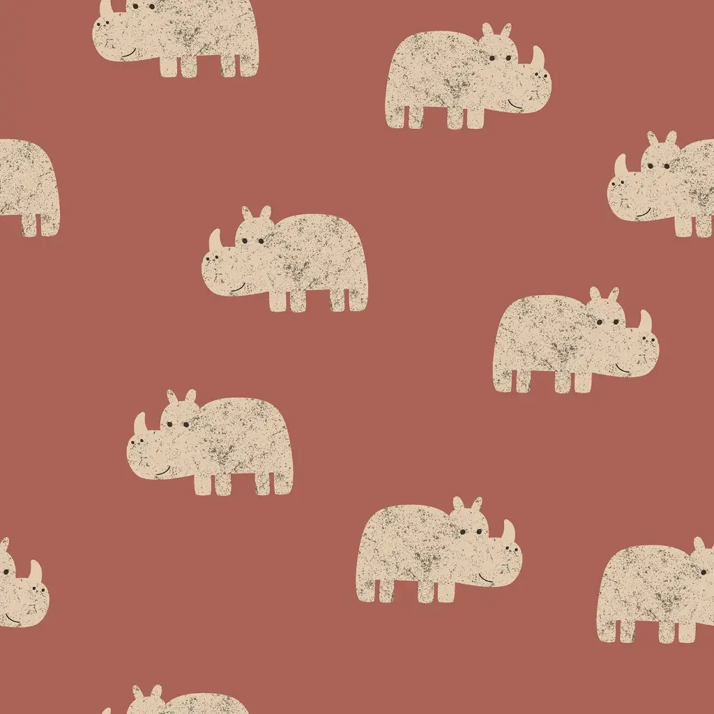 Baby terry crepe - neushoorn
