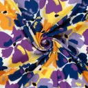Borken crepe abstract kobalt