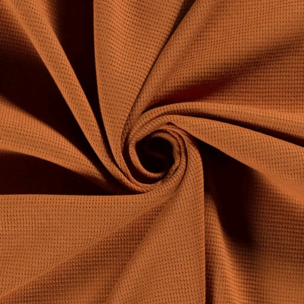 Gebreide wafel - orange