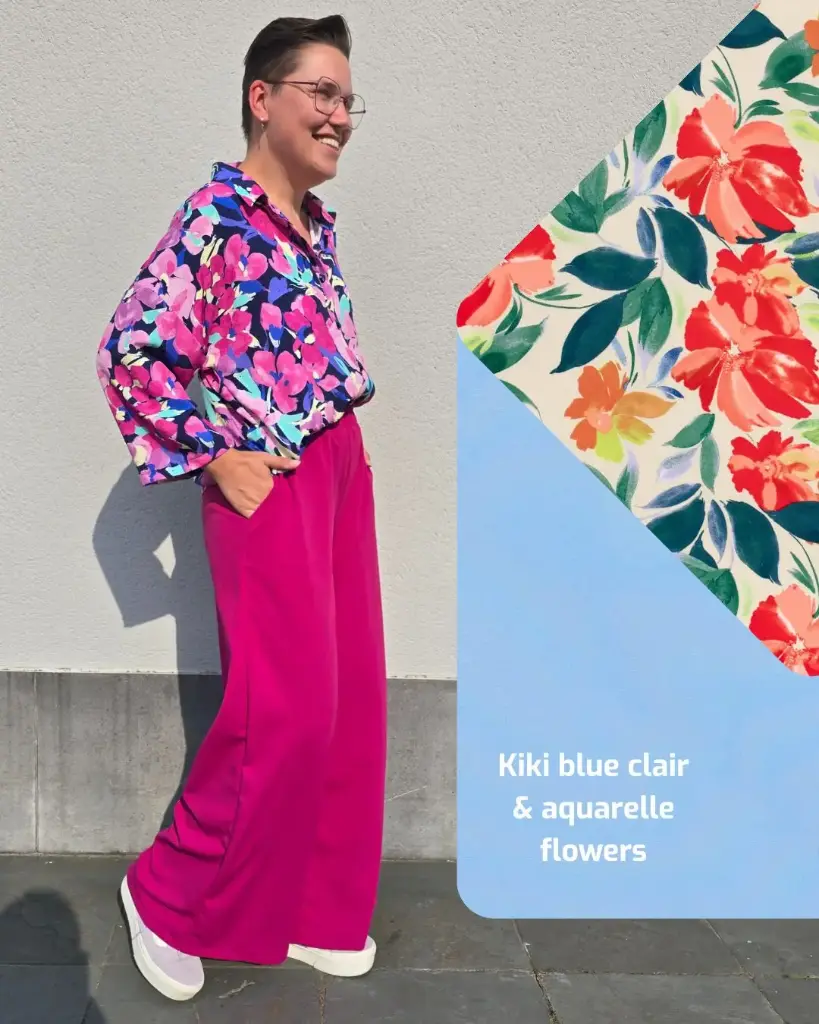 Pakket KIKI - KiKi blue clair & auarelle flowers