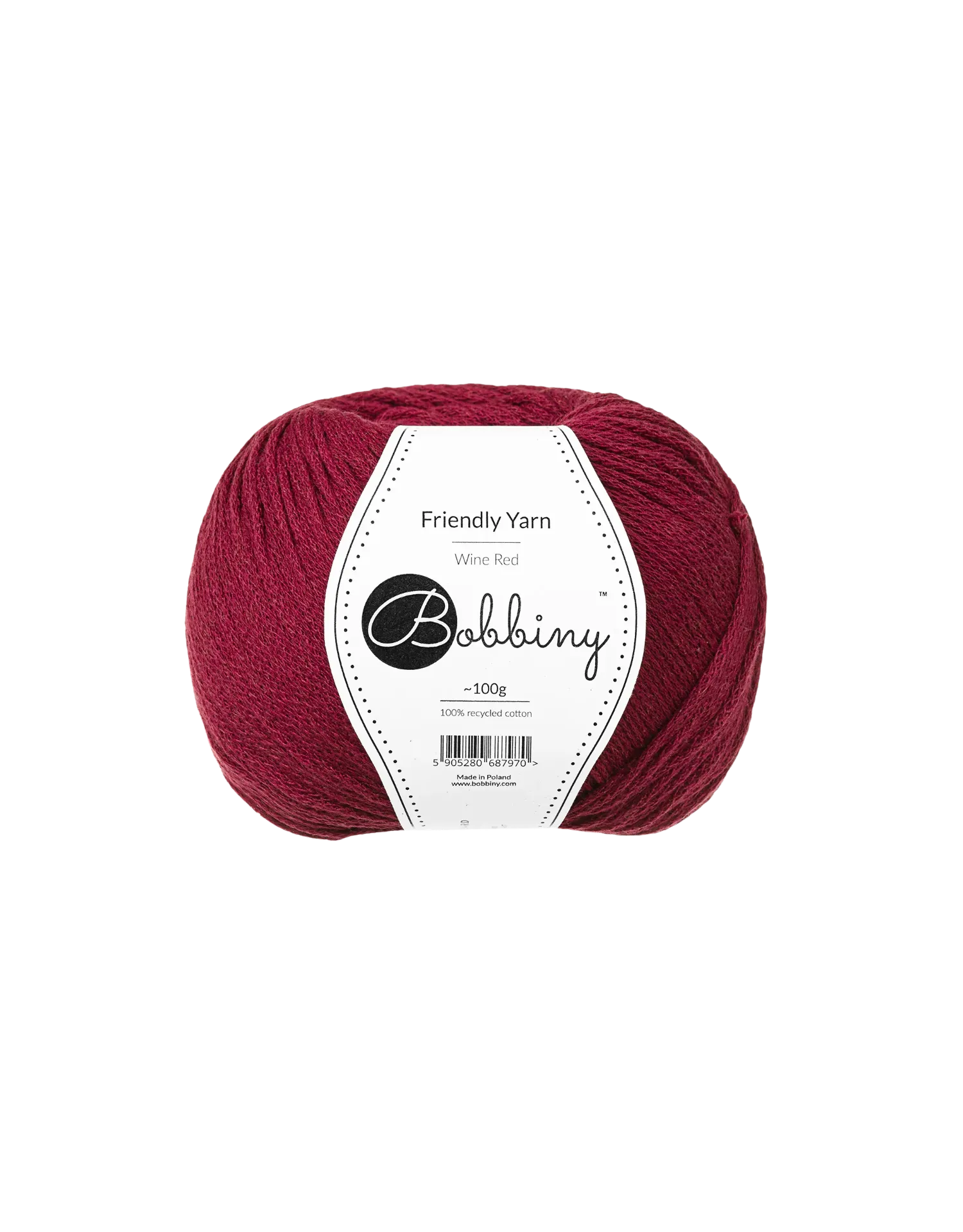 [FY-014] Bobbiny Friendly Yarn - Wine Red