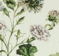 Canvas Digital Flowers Off White