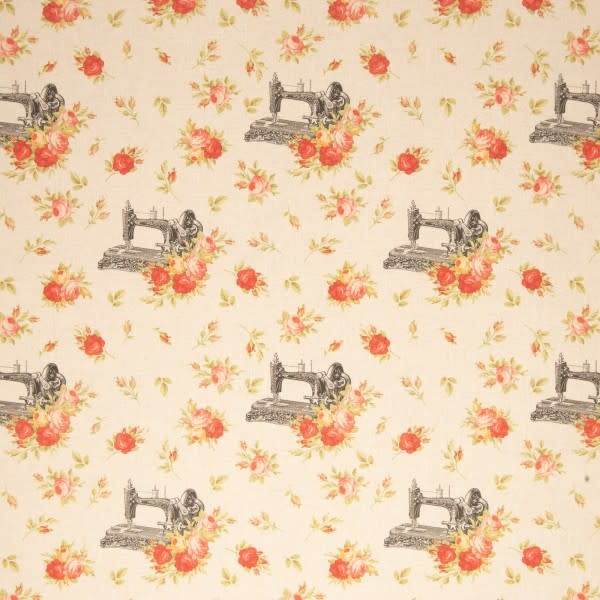 sewing machines and flowers