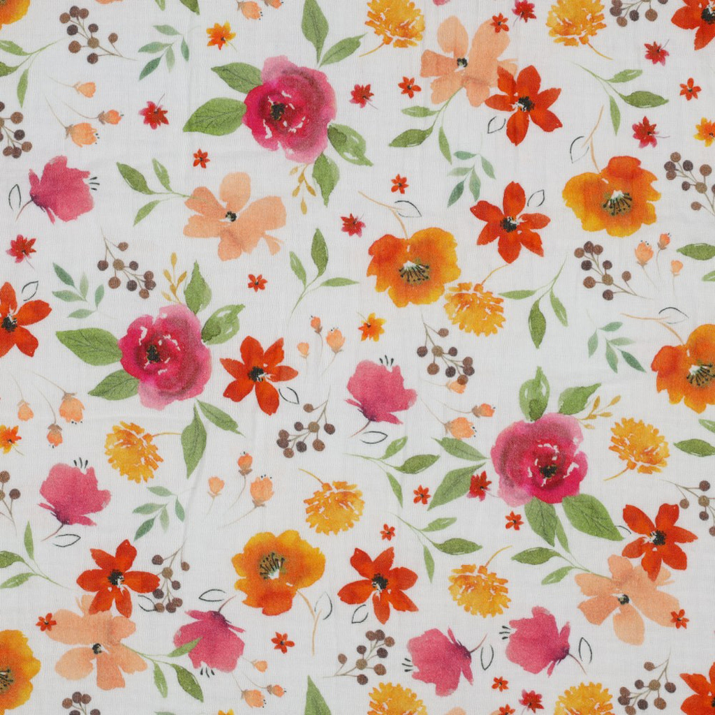 DOUBLE GAUZE DIGITAL FLOWERS