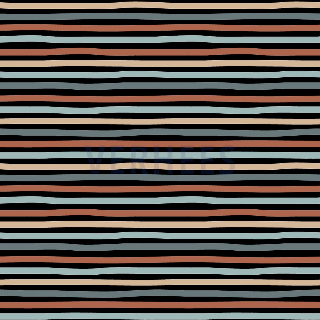 Jersey Gots Stripes - Black