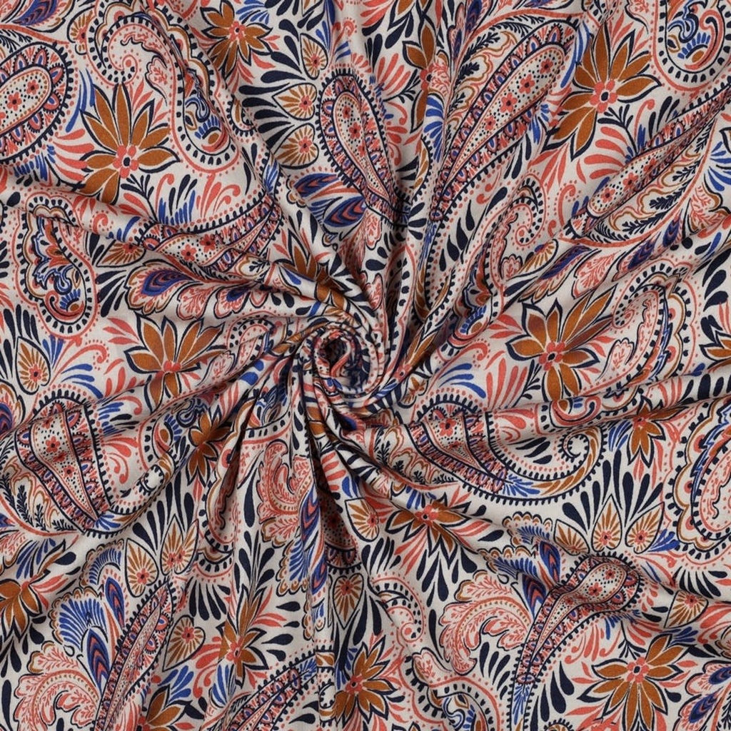 [VDS-4155] Viscose jersey paisley