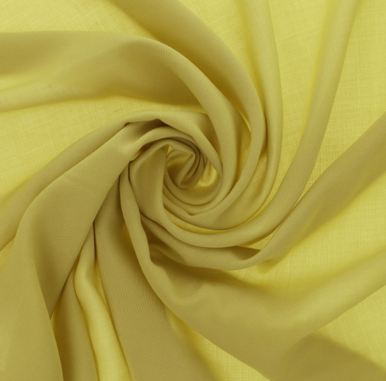 Uni viscose - geel