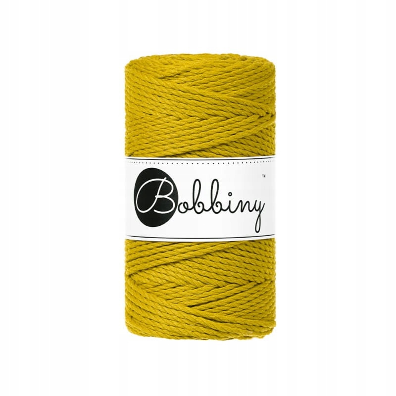 Macrame 3mm - Spicy Yellow - ropes 3PLY
