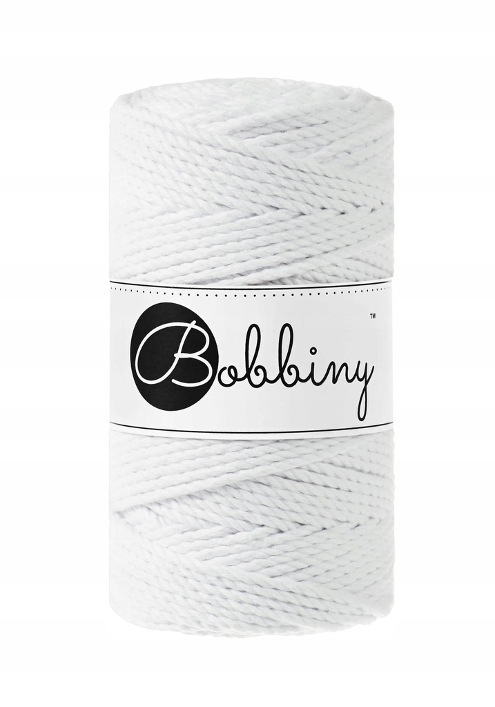 Macrame 3mm - White - ropes 3PLY