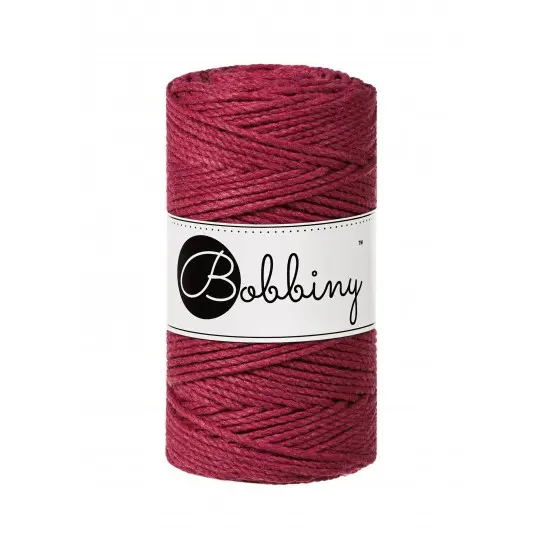 Macrame 3mm - Wine Red - ropes 3PLY