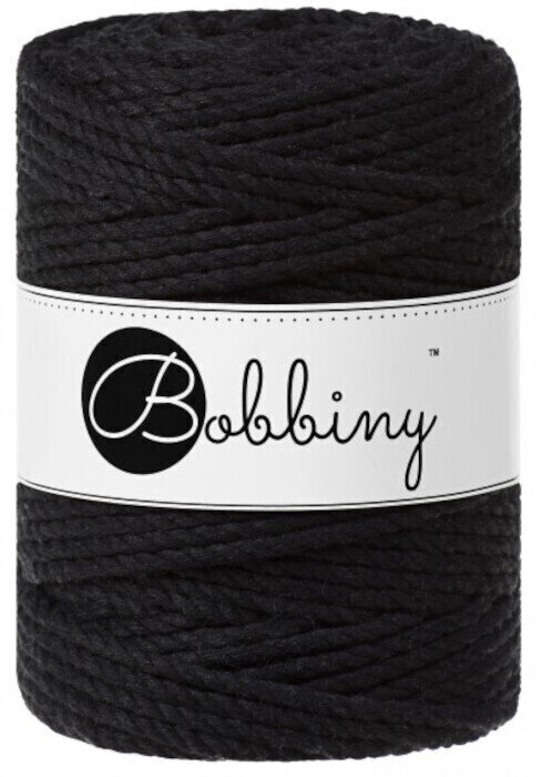 Macrame 5mm - Black - ropes 3PLY