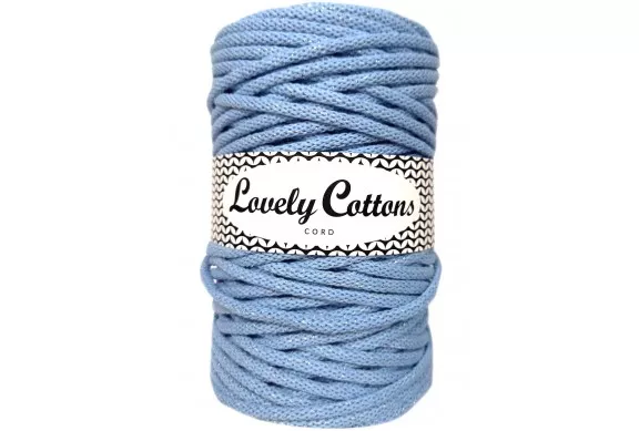 BABYBLAUW - ZILVER - katoenen koord 5mm