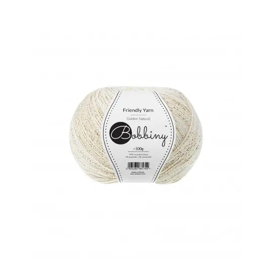 [FY-002] Bobbiny Friendly Yarn - Golden Natural