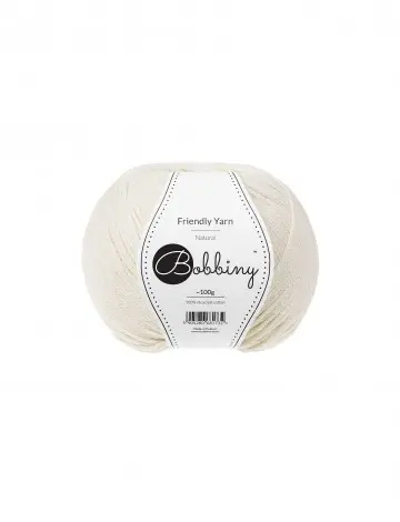 [FY-001] Bobbiny Friendly Yarn - Natural