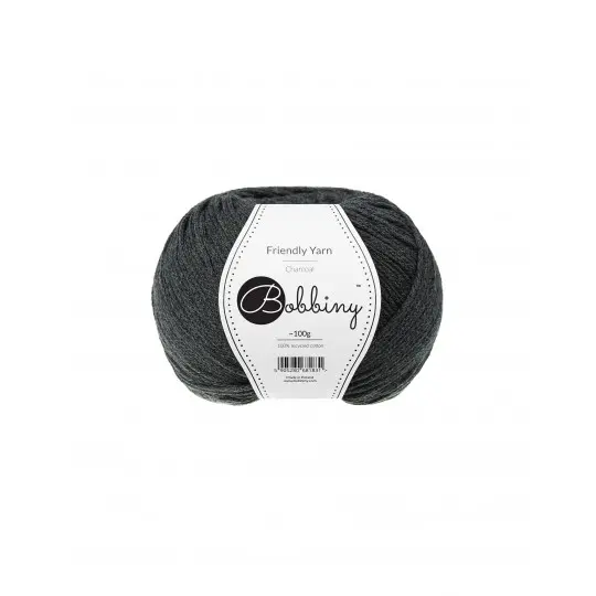 [FY-011] Bobbiny Friendly Yarn - Charcoal