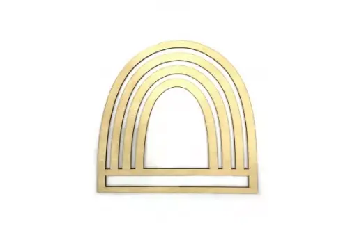 [bazamaktecz] HOUTEN BASIS REGENBOOG 25CM