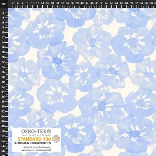 [5117-VDS] Light & lush - Summer blue flowers