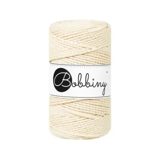 [TS-E101] Macrame 3mm - Butter yellow - ropes 3PLY