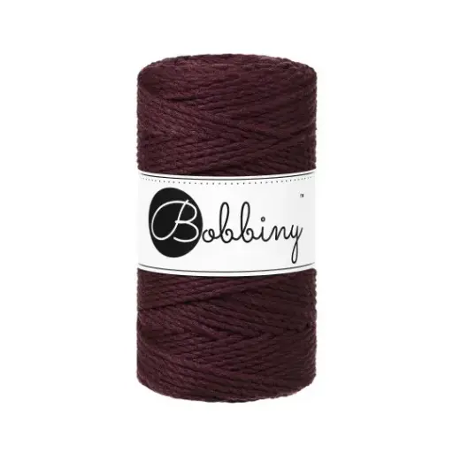 [TS-E091] Macrame 3mm - Burgundy - ropes 3PLY