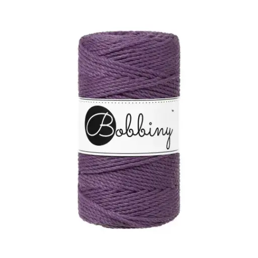 [TS-E092] Macrame 3mm - Violet - ropes 3PLY