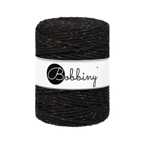 [TX-E082] Macrame 5mm - Golden Black LE - ropes 3PLY
