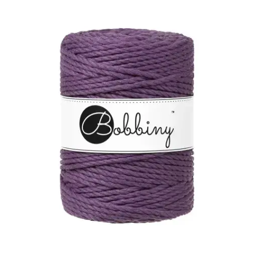 [TX-E080] Macrame 5mm - Violet - ropes 3PLY
