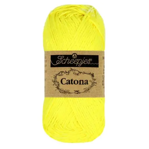 [1678-601] Scheepjes Catona 50g -601 Neon Yellow