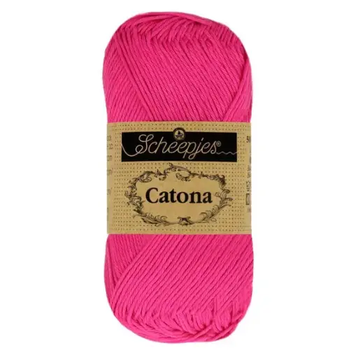 [1678-604] Scheepjes Catona 50g -604 Neon Pink