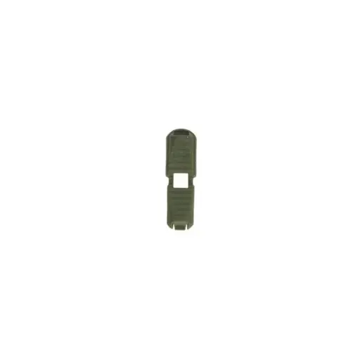 [61886-542] Koordklem ribbel smal - groen 2stuks