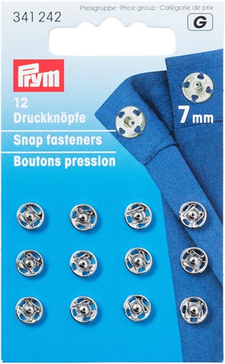 Prym Aannaaidrukknoop messing 7mm