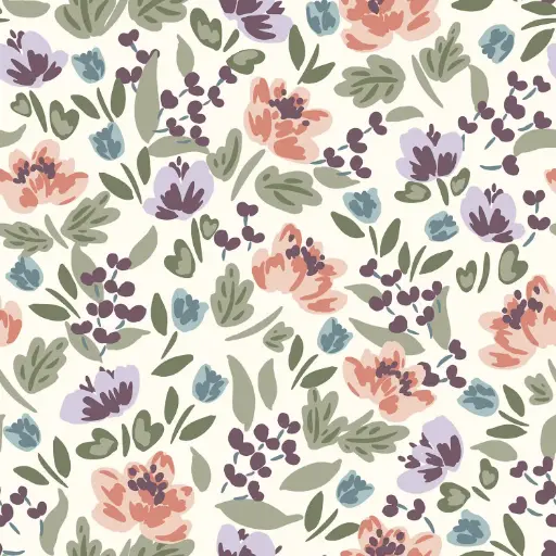 [5199-VDS] French Terry - Bloemen