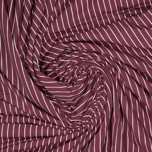 [5351-VDS] FM Logan poplin stripes bordeaux