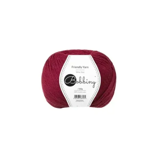 [FY-014] Bobbiny Friendly Yarn - WINE RED
