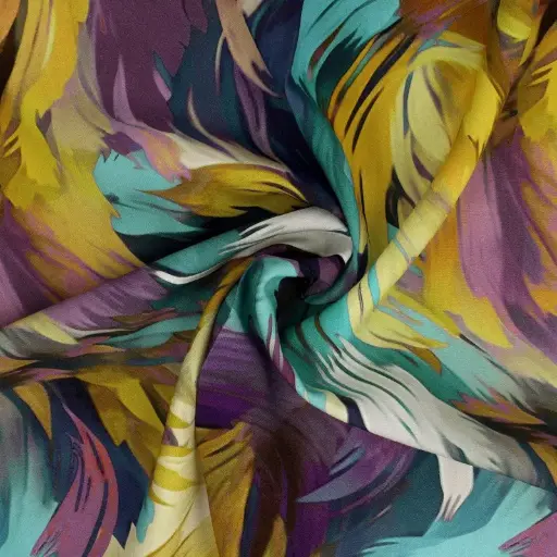 [5477-VDS] Viscose popeline - Plumes