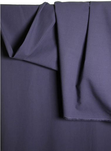 [VDS-4128] Dark blue organic cotton poplin
