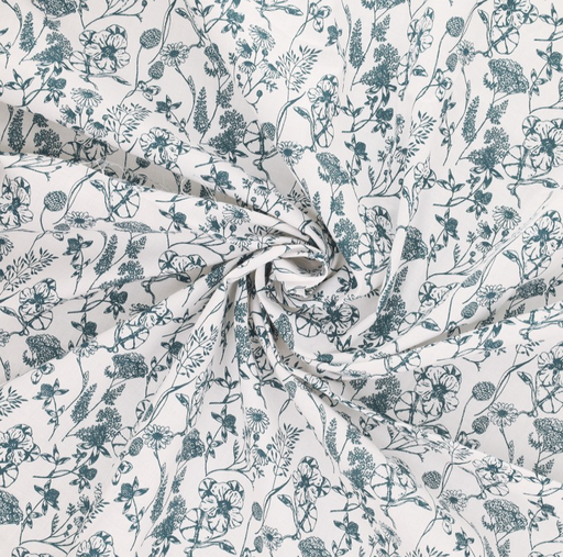 [VDS-4140] petrol bloemen