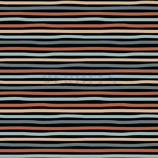 [VDS-2285] Jersey Gots Stripes - Black