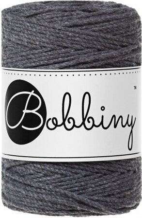 [TD-E007] Macrame 1,5mm - Charcoal - ropes 3PLY