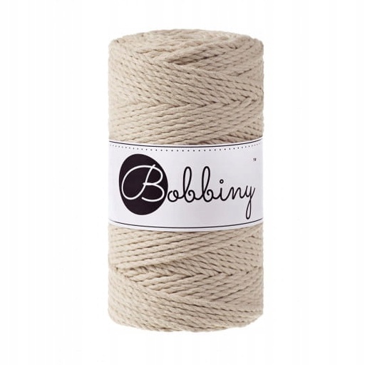 [TS-E004] Macrame 3mm - Beige - ropes 3PLY