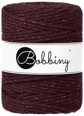 [TX-E083] Macrame 5mm - Golden Burgundy LE - ropes 3PLY